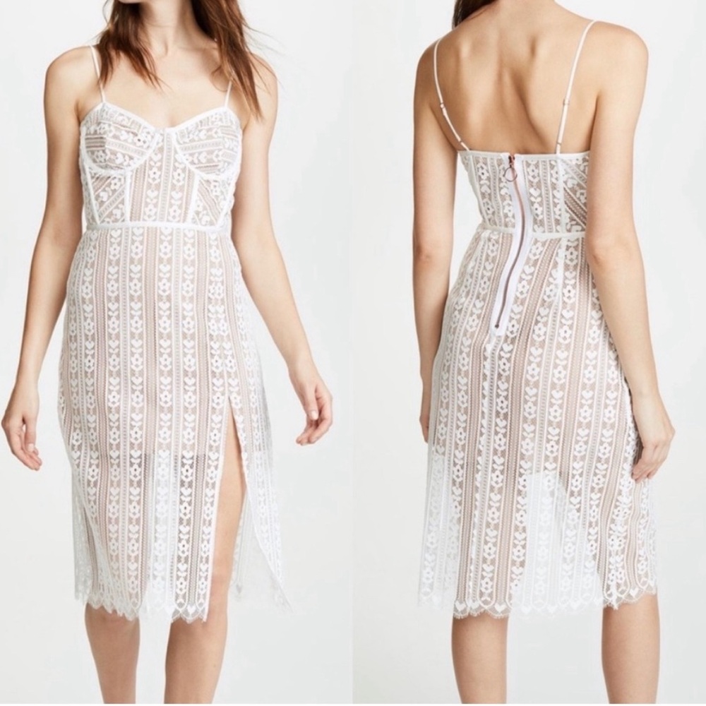 For love and lemons Dakota white lace dress - NWT